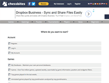 Tablet Screenshot of chessbites.com